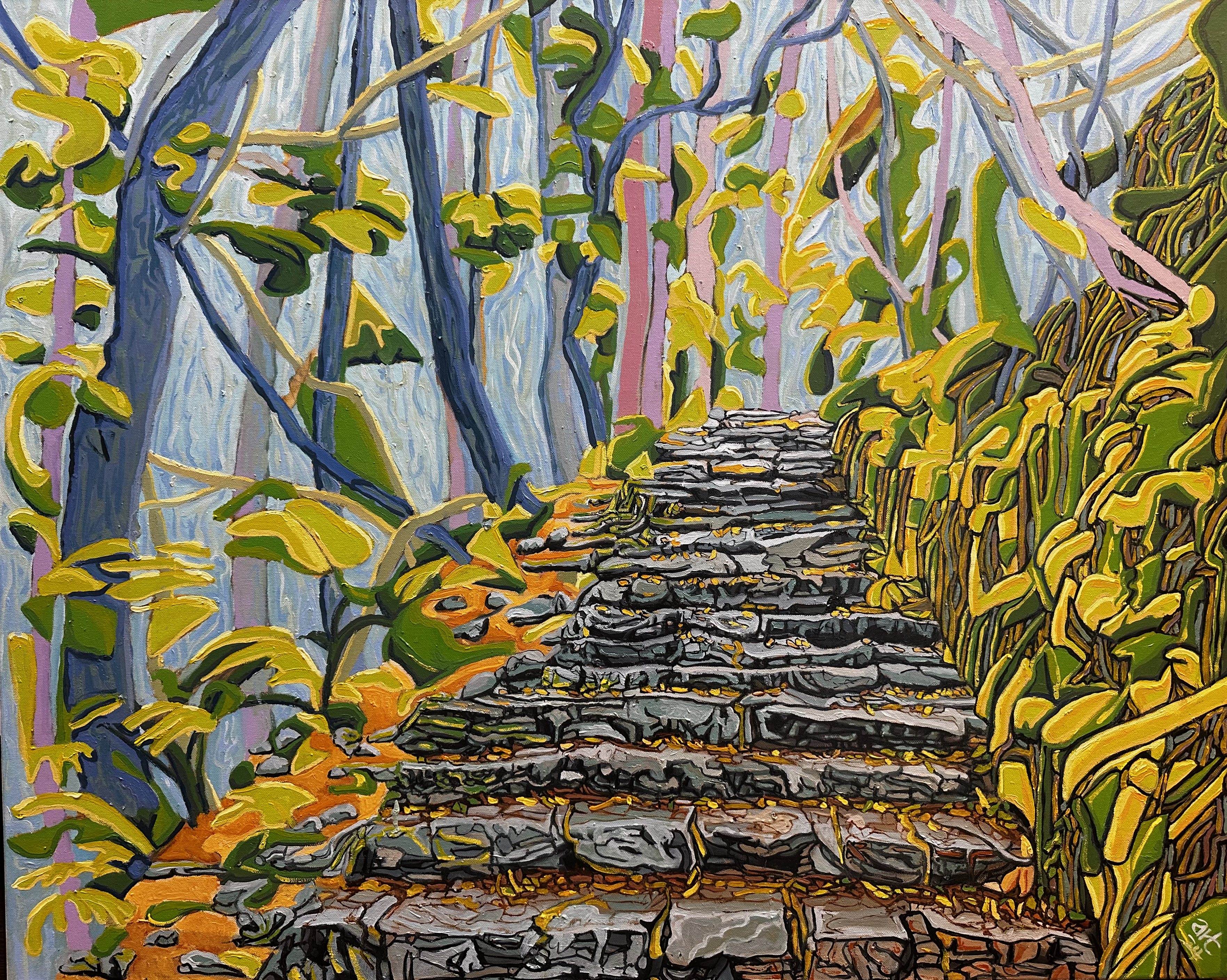 transcend Oil on Canvas- 32 x 40 inches  - 2025 - Irish and Canadian Artist - Art van Leeuwen