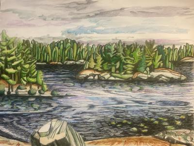 clear-lake---massasauga-provincial-park-by-cork-ireland-freelance-artist---art-van-leeuwen