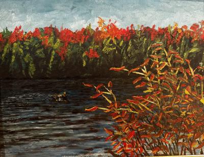 little-misty-lake---algonquin-park-by-cork-ireland-freelance-artist---art-van-leeuwen