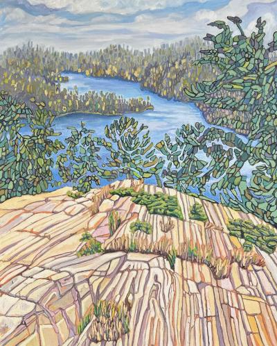 the-library-grace-lake---killarney-provincial-park---ontario-by-canadian-artist-art-van-leeuwen