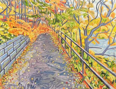 escape-in-the-city-humber-river-recreational-trail-toronto-by-canadian and cork-ireland--artist---art-van-leeuwen